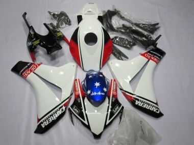 Aftermarket 2008-2011 White Carrera Honda CBR1000RR Motorcycle Fairing