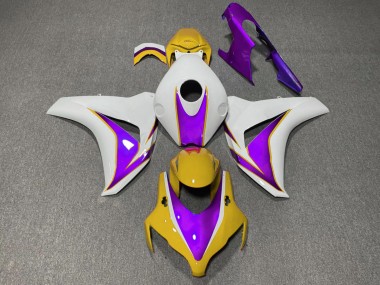 Aftermarket 2008-2011 Yellow and Purple Gloss Honda CBR1000RR Motorcycle Fairing