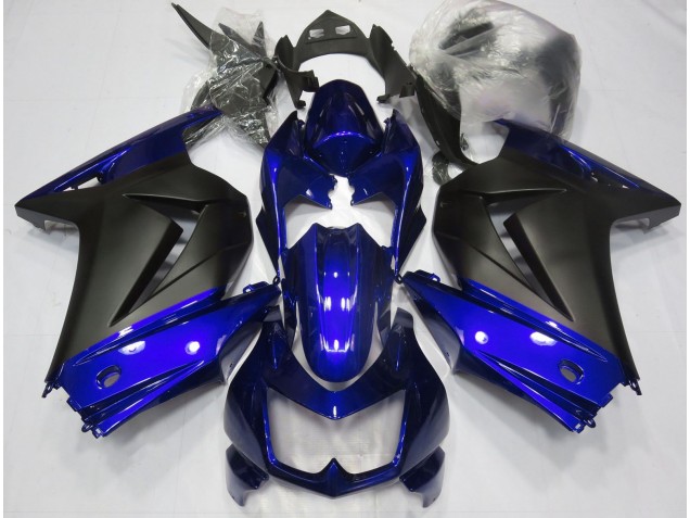 Aftermarket 2008-2013 Blue and Matte Black Kawasaki Ninja 250 Motorcycle Fairing Aftermarket 2008-2013 Blue and Matte Black Kawasaki Ninja 250 Motorcycle Fairing