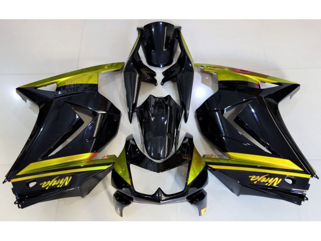 Aftermarket 2008-2013 Gloss Black & Yellow Kawasaki Ninja 250 Motorcycle Fairing Aftermarket 2008-2013 Gloss Black & Yellow Kawasaki Ninja 250 Motorcycle Fairing