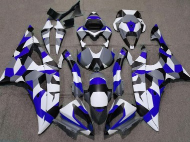Aftermarket 2008-2016 Blue Camo Plain Yamaha R6 Motorcycle Fairing
