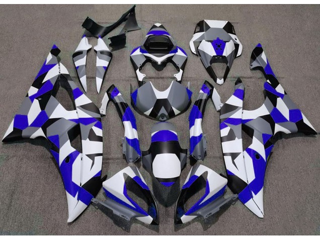 Aftermarket 2008-2016 Blue Camo Plain Yamaha R6 Motorcycle Fairing Aftermarket 2008-2016 Blue Camo Plain Yamaha R6 Motorcycle Fairing