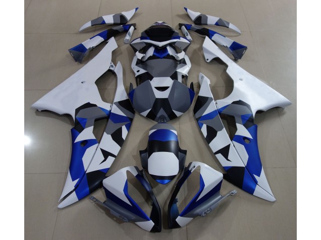 Aftermarket 2008-2016 Blue Snow Camo Yamaha R6 Motorcycle Fairing Aftermarket 2008-2016 Blue Snow Camo Yamaha R6 Motorcycle Fairing