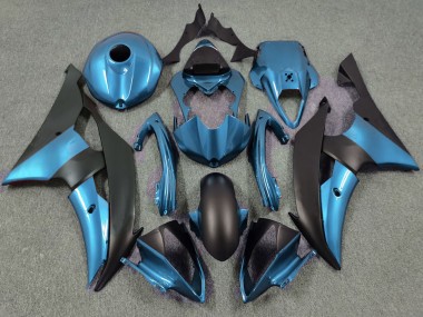 Aftermarket 2008-2016 Electric Blue and Matte Black Yamaha R6 Motorcycle Fairing