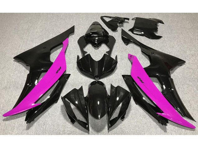 Aftermarket 2008-2016 Gloss Black & Pink Yamaha R6 Motorcycle Fairing Aftermarket 2008-2016 Gloss Black & Pink Yamaha R6 Motorcycle Fairing