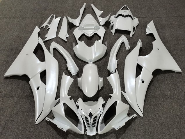 Aftermarket 2008-2016 Gloss White Yamaha R6 Motorcycle Fairing