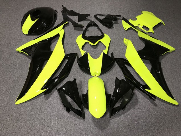 Aftermarket 2008-2016 High Viz and Black Custom Yamaha R6 Motorcycle Fairing