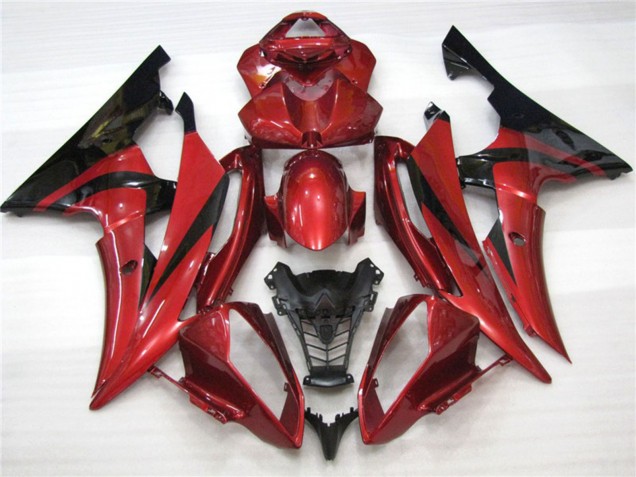Aftermarket 2008-2016 Maroon Black Yamaha R6 Motorcycle Fairing Aftermarket 2008-2016 Maroon Black Yamaha R6 Motorcycle Fairing