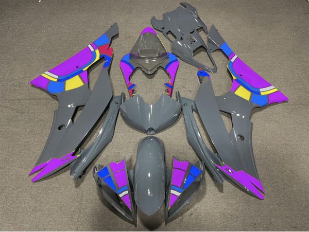 Aftermarket 2008-2016 Nardo and Purple Design Yamaha R6 Motorcycle Fairing