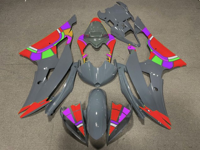 Aftermarket 2008-2016 Nardo and Red Design Yamaha R6 Motorcycle Fairing Aftermarket 2008-2016 Nardo and Red Design Yamaha R6 Motorcycle Fairing