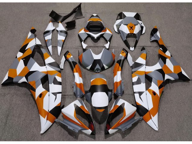 Aftermarket 2008-2016 Orange Camo Plain Yamaha R6 Motorcycle Fairing Aftermarket 2008-2016 Orange Camo Plain Yamaha R6 Motorcycle Fairing