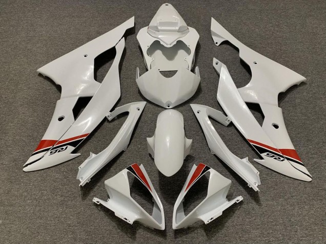 Aftermarket 2008-2016 Pearl White Yamaha R6 Motorcycle Fairing Aftermarket 2008-2016 Pearl White Yamaha R6 Motorcycle Fairing