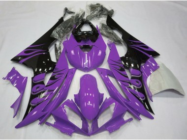 Aftermarket 2008-2016 Purple Flame Style Yamaha R6 Motorcycle Fairing