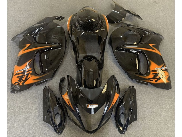 Aftermarket 2008-2019 Gloss Black & Orange Suzuki GSXR 1300 Motorcycle Fairing Aftermarket 2008-2019 Gloss Black & Orange Suzuki GSXR 1300 Motorcycle Fairing
