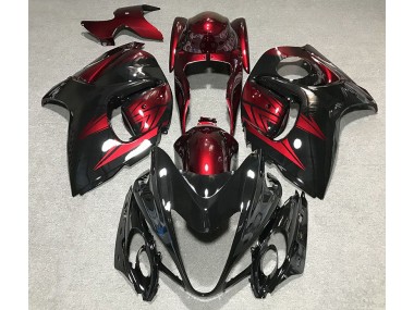 Aftermarket 2008-2019 Gloss Black and Deep Red Suzuki GSXR 1300 Motorcycle Fairing