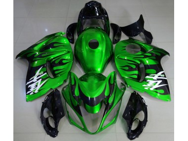 Aftermarket 2008-2019 Gloss Green & Black Suzuki GSXR 1300 Motorcycle Fairing
