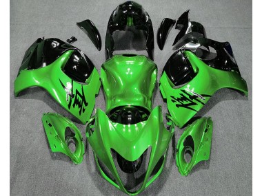 Aftermarket 2008-2019 Gloss Green and Black Suzuki GSXR 1300 Motorcycle Fairing
