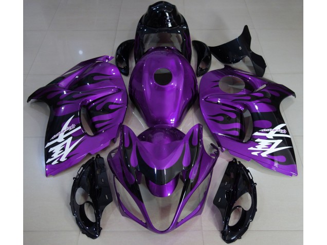 Aftermarket 2008-2019 Gloss Purple & Black Suzuki GSXR 1300 Motorcycle Fairing Aftermarket 2008-2019 Gloss Purple & Black Suzuki GSXR 1300 Motorcycle Fairing