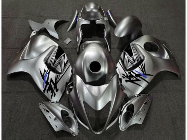 Aftermarket 2008-2019 Liquid Silver & Blue Suzuki GSXR 1300 Motorcycle Fairing