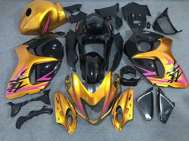 Aftermarket 2008-2019 Shiny Gold with Black Suzuki GSXR 1300 Motorcycle Fairing