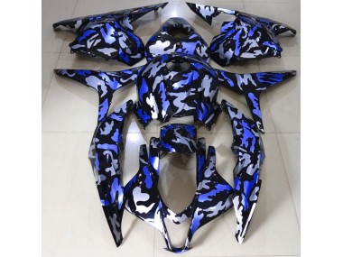 Aftermarket 2009-2012 Dark Blue Snow Camo Honda CBR600RR Motorcycle Fairing