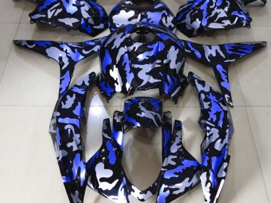 Aftermarket 2009-2012 Dark Blue Snow Camo Honda CBR600RR Motorcycle Fairing