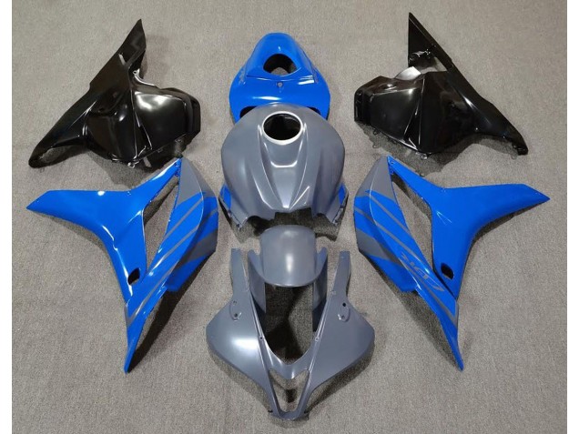 Aftermarket 2009-2012 Double Blue on Gray Honda CBR600RR Motorcycle Fairing