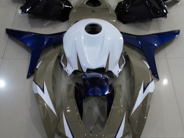 Aftermarket 2009-2012 Gloss Brown and Blue Honda CBR600RR Motorcycle Fairing