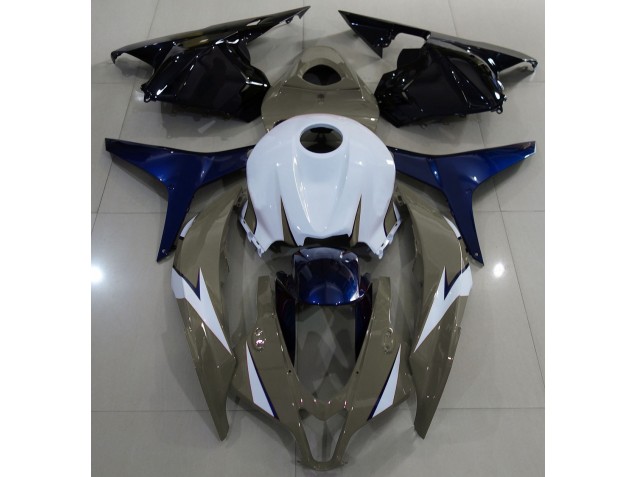 Aftermarket 2009-2012 Gloss Brown and Blue Honda CBR600RR Motorcycle Fairing