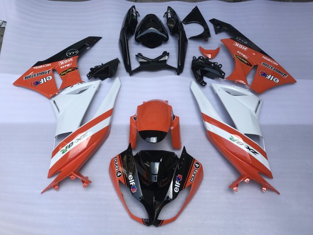 Aftermarket 2009-2012 Gloss Orange & Kawasaki ZX6R Motorcycle Fairing Aftermarket 2009-2012 Gloss Orange & Kawasaki ZX6R Motorcycle Fairing