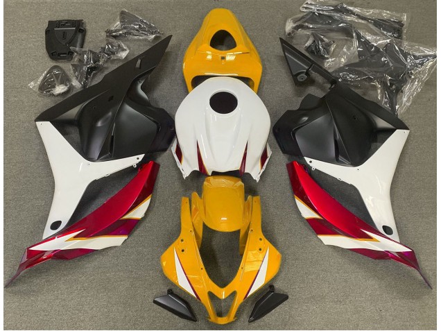 Aftermarket 2009-2012 Gloss Red White and Yellow Honda CBR600RR Motorcycle Fairing Aftermarket 2009-2012 Gloss Red White and Yellow Honda CBR600RR Motorcycle Fairing