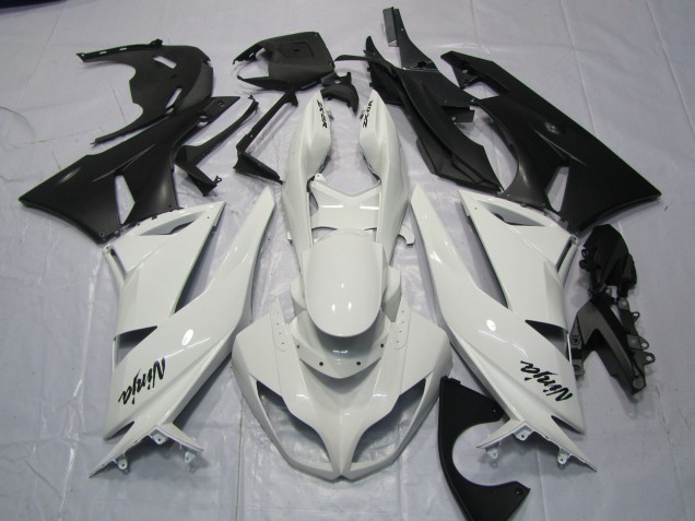 Aftermarket 2009-2012 Gloss White Kawasaki ZX6R Motorcycle Fairing Aftermarket 2009-2012 Gloss White Kawasaki ZX6R Motorcycle Fairing