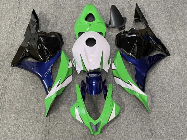 Aftermarket 2009-2012 Green and White Honda CBR600RR Motorcycle Fairing