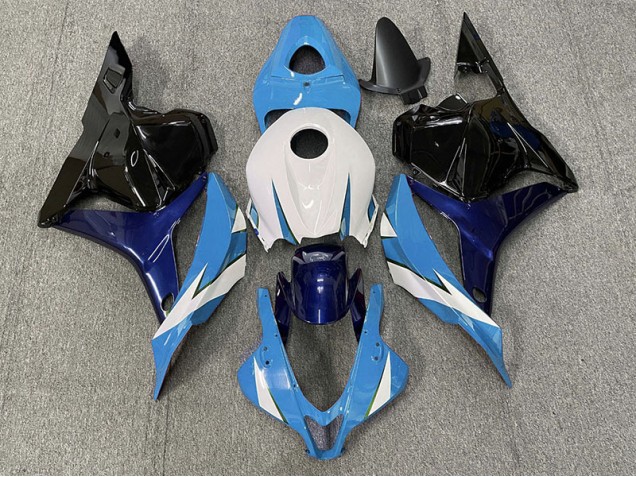Aftermarket 2009-2012 Light Blue and White Honda CBR600RR Motorcycle Fairing Aftermarket 2009-2012 Light Blue and White Honda CBR600RR Motorcycle Fairing