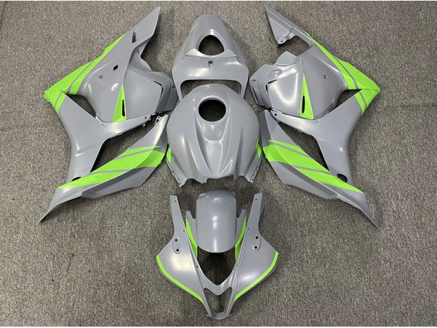 Aftermarket 2009-2012 Nardo Gray and Green Honda CBR600RR Motorcycle Fairing Aftermarket 2009-2012 Nardo Gray and Green Honda CBR600RR Motorcycle Fairing