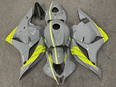 Aftermarket 2009-2012 Nardo Grey and High Viz Yellow Honda CBR600RR Motorcycle Fairing