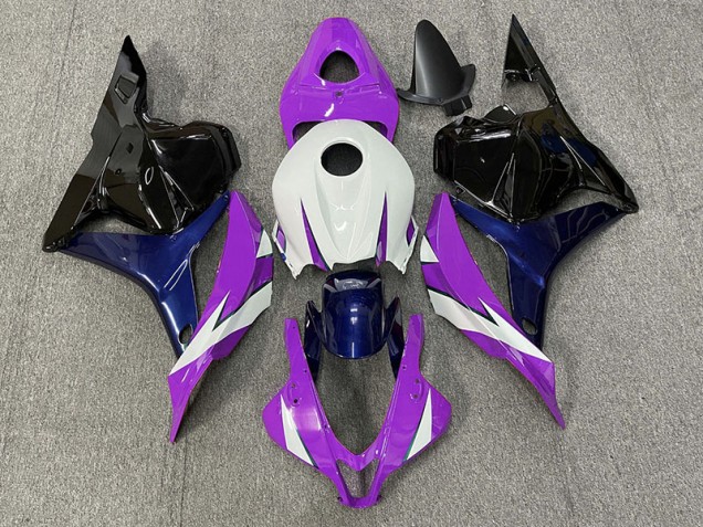 Aftermarket 2009-2012 Purple and White Honda CBR600RR Motorcycle Fairing
