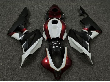 Aftermarket 2009-2012 Racing Red and Black Honda CBR600RR Motorcycle Fairing