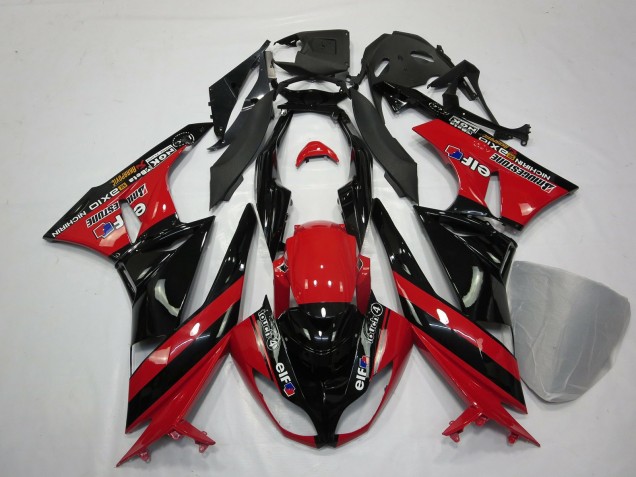 Aftermarket 2009-2012 Red Black Kawasaki ZX6R Motorcycle Fairing Aftermarket 2009-2012 Red Black Kawasaki ZX6R Motorcycle Fairing