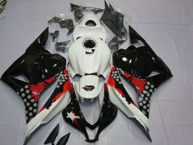 Aftermarket 2009-2012 Red and Black Splatter Honda CBR600RR Motorcycle Fairing Aftermarket 2009-2012 Red and Black Splatter Honda CBR600RR Motorcycle Fairing
