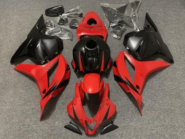 Aftermarket 2009-2012 Red and Matte Black Honda CBR600RR Motorcycle Fairing