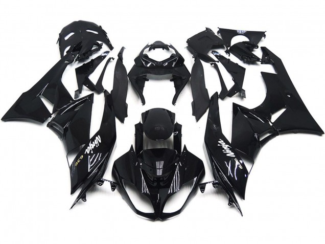 Aftermarket 2009-2012 Slick Gloss Black Kawasaki ZX6R Motorcycle Fairing Aftermarket 2009-2012 Slick Gloss Black Kawasaki ZX6R Motorcycle Fairing
