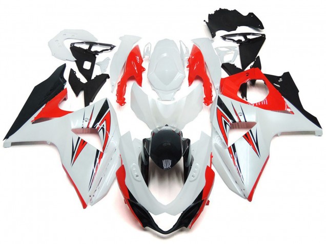 Aftermarket 2009-2016 Gloss Red with White and black Custom Style Suzuki GSXR 1000 Motorcycle Fairing Aftermarket 2009-2016 Gloss Red with White and black Custom Style Suzuki GSXR 1000 Motorcycle Fairing