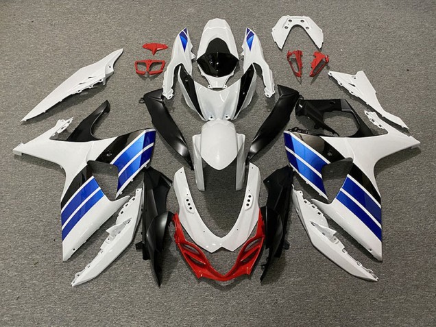 Aftermarket 2009-2016 Gloss White Blue Black and Red Suzuki GSXR 1000 Motorcycle Fairing Aftermarket 2009-2016 Gloss White Blue Black and Red Suzuki GSXR 1000 Motorcycle Fairing