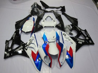 Aftermarket 2009-2016 Light Blue and Black BMW S1000RR Motorcycle Fairing