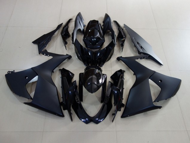 Aftermarket 2009-2016 Matte Black and Gloss Black Suzuki GSXR 1000 Motorcycle Fairing