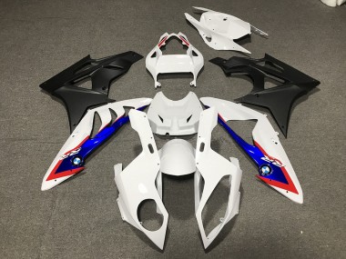 Aftermarket 2009-2016 White Matte Black BMW S1000RR Motorcycle Fairing