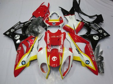 Aftermarket 2009-2016 Yellow and Red BMW S1000RR Motorcycle Fairing