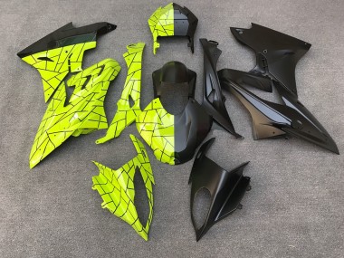 Aftermarket 2009-2018 Bright Yellow and Matte Black BMW S1000RR Motorcycle Fairing