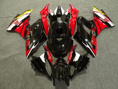 Aftermarket 2009-2018 Red Black and White BMW S1000RR Motorcycle Fairing